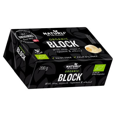 Naturli vegan butter alternative unsalted 200g - British product
