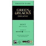 Green & Black's organic dark chocolate mint bar 90g, UK version