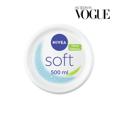 NIVEA Soft moisturiser for face body and hands 500ml - British product