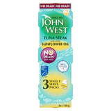 John West Tuna Steak in Sunflower Oil 3x60g, UK version