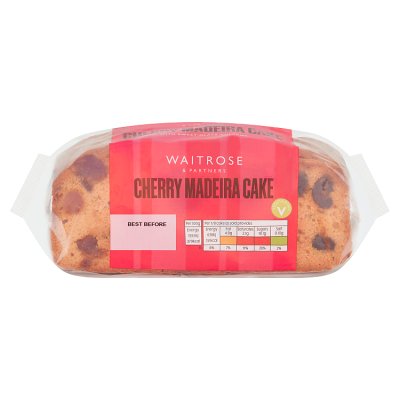 Waitrose cherry Madeira cake 350g (British brand)