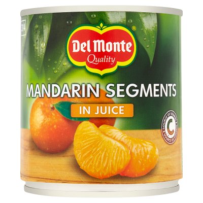 Del Monte mandarin segments in juice 300g, imported from the UK