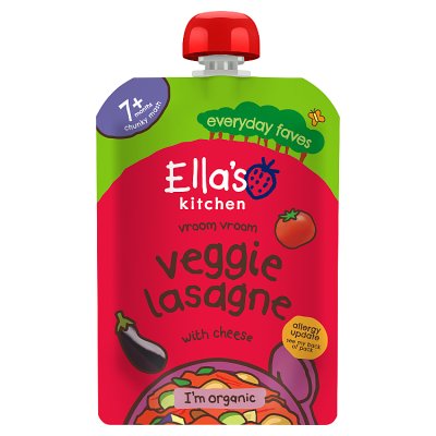 Ella's Kitchen veggie lasagne baby food pouch 130g (British brand)