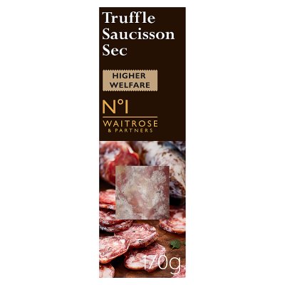 Waitrose No.1 truffle saucisson sec 170g (British brand)
