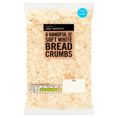 Cook's Ingredients soft white bread crumbs 200g, UK version