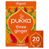 Pukka organic three ginger tea 20 tea bags, imported from the UK