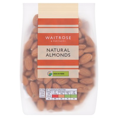 Waitrose natural almonds 300g (British brand)