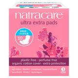 Natracare Ultra Extra Super sanitary pads 10 pack, imported from the UK