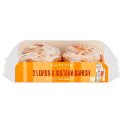 Waitrose Lemon Sultana Danish 2 pack, UK version