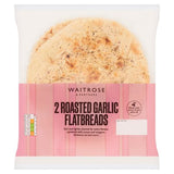 Waitrose roasted garlic flatbreads 2x100g - British product