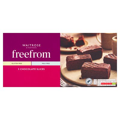 Waitrose gluten free chocolate slices 220g, UK version