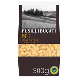 Waitrose No.1 fusilli bucati pasta 500g, imported from the UK