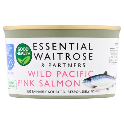 Waitrose Essential wild pink salmon 213g, UK version