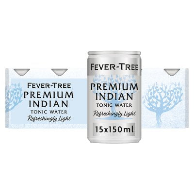 Fever-Tree Refreshingly Light Indian Tonic Water 15x150ml, UK version