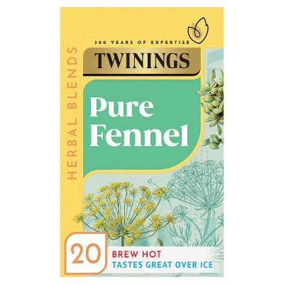 Twinings pure fennel tea bags 20 - British product