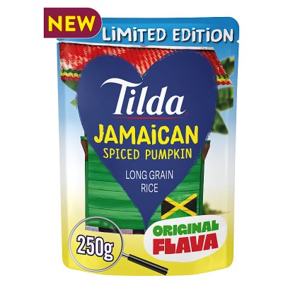Tilda rice Jamaican spiced pumpkin 250g, UK version