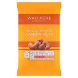 Waitrose roasted salted cashews 100g (British brand)