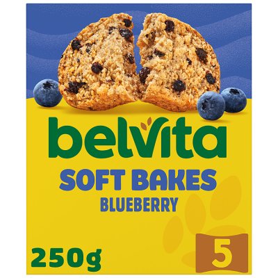 Belvita blueberry cereal snack bars 5x50g, imported from the UK