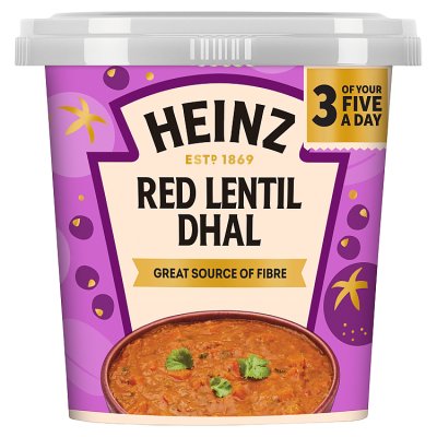 Heinz red lentil dhal soup pot 400g - British product