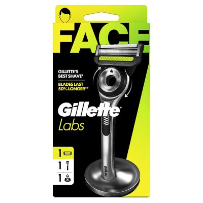 Gillette Labs razor Silver with exfoliating bar - British product