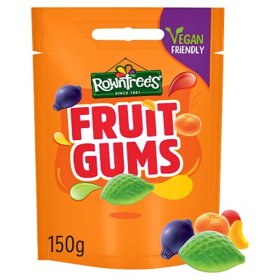Rowntree's fruit gums sharing bag 150g, imported from the UK