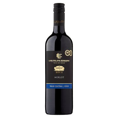 Luis Felipe Edwards Merlot wine Bin Series 75cl, imported from the UK
