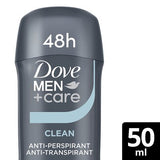 Dove Men+Care Clean Comfort anti-perspirant stick 50ml, UK version