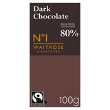 Waitrose No.1 Fairtrade Peru dark chocolate 100g, UK version