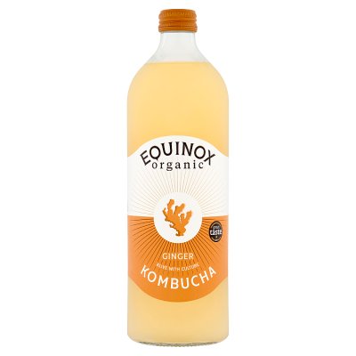 Equinox ginger kombucha 750ml, imported from the UK