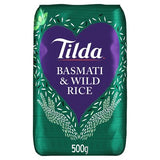 Tilda basmati and wild rice blend 500g, imported from the UK