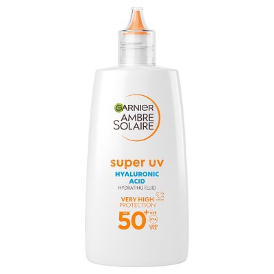 Garnier Ambre Solaire Hyaluronic face fluid SPF50+ 40ml, imported from the UK