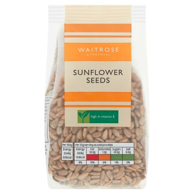 Waitrose sunflower seeds 175g vitamin E snack - British product