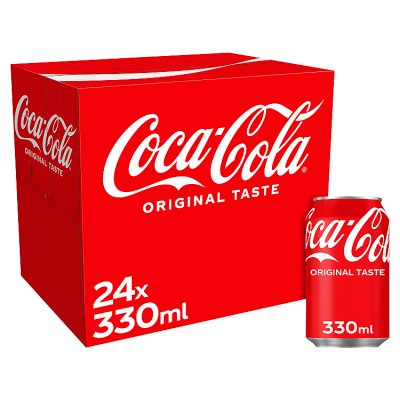 Coca-Cola original taste cola 330ml cans, imported from the UK