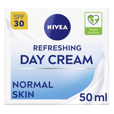 NIVEA Refreshing Day Cream SPF30 normal skin 50ml, imported from the UK
