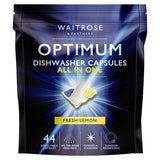Waitrose dishwasher capsules fresh lemon 44 pack - British product