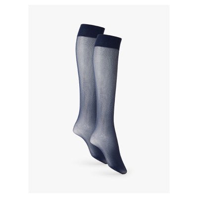 Navy 40 denier knee-high tights size 2s - British product