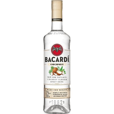 Bacardi coconut rum flavoured spirit drink 70cl (British brand)