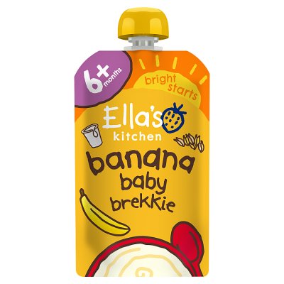 Ella's Kitchen Banana Baby Brekkie 100g, imported from the UK