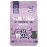 Scrumbles chicken sensitive+ dry cat food 700g, imported from the UK