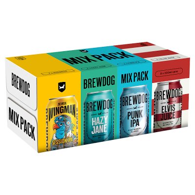 Brewdog mix pack of four IPAs, 330ml cans, imported from the UK