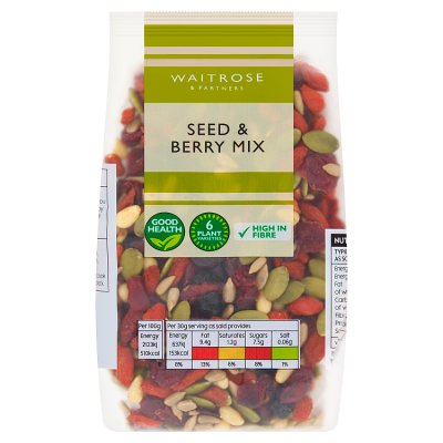 Waitrose goji berry seed mix 180g, imported from the UK