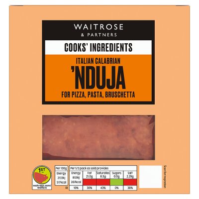 Cooks' Ingredients 'Nduja spicy spreadable salami 2x40g (British brand)