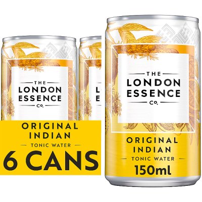 London Essence Original Indian tonic water 6x150ml (British brand)