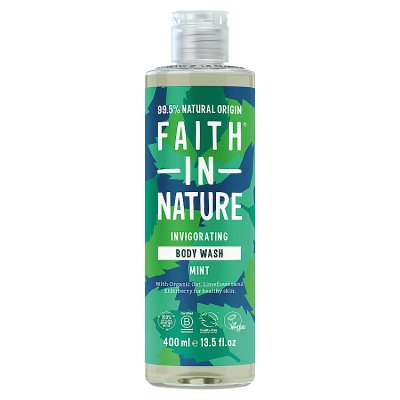 Faith in Nature mint body wash 400ml (British brand)