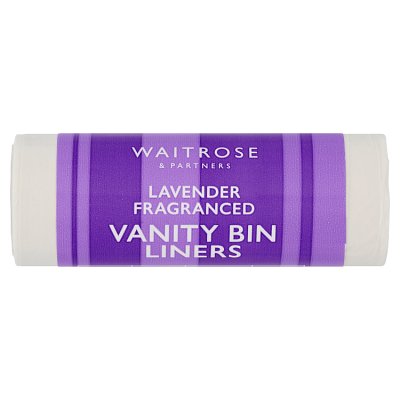 Waitrose lavender scented vanity bin liners 10L - British product