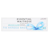 Essential Waitrose medium tie handle food bags 40 pack (British brand)