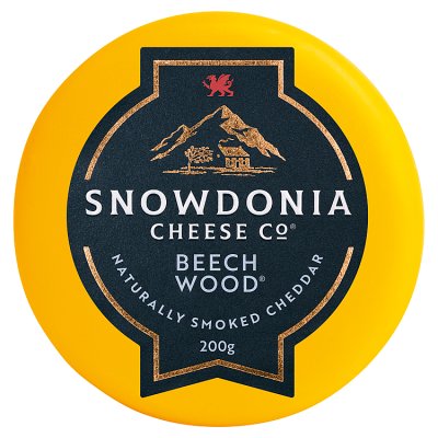 Snowdonia Beechwood Smoked Cheddar Truckle 200g, UK version