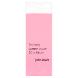 John Lewis pink tissue paper 50cm x 66cm (British brand)