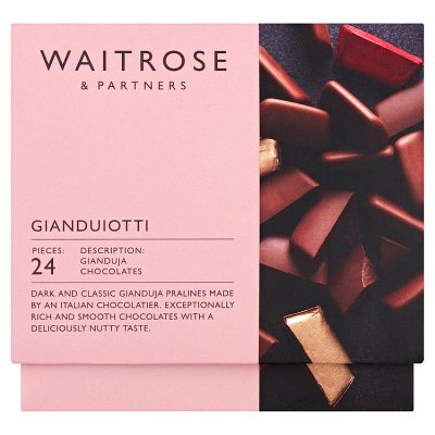 Waitrose Italian gianduiotti chocolates 240g box - British product