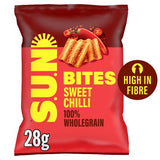 Sunbites sweet chilli snacks 28g, imported from the UK